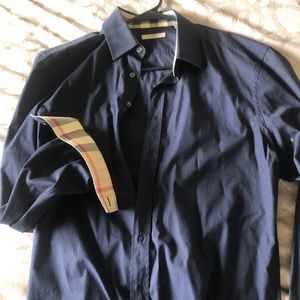 Authentic burberry men shirt size L